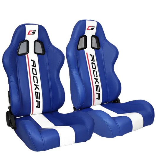 Universal Racing Seat – Dual Slider | PU + Carbon Leather | Reclinable 180° image 0