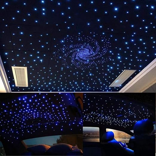 RGBW Fiber Optic Star Ceiling Light Kit – Twinkle + Music Sync (APP & Remote Con image 0