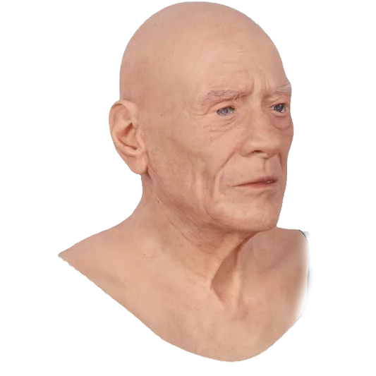 Silicone Old Man Mask – Ultra-Realistic Full-Head Disguise for Adults | Movie-Gr image 0