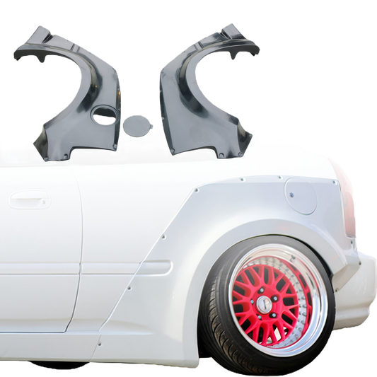 FRP MAM Wide Body Fender Flares (Rear 3-Piece 60 mm) for Honda Civic EK (1996-20 image 0