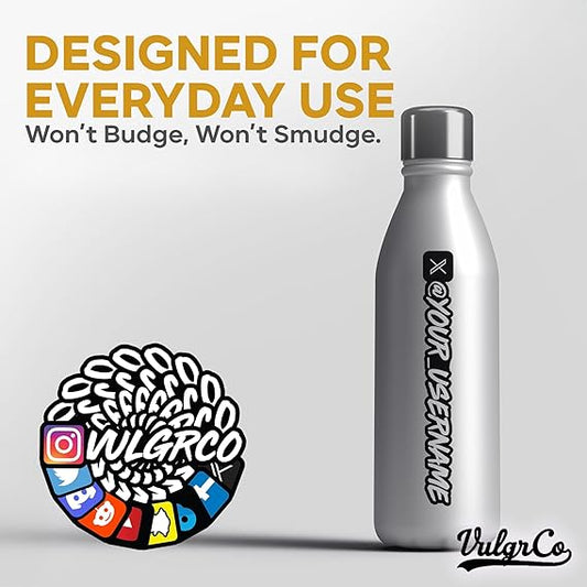 Custom Social Media Stickers  Personalized Handles & Logos for Cars, Laptops & W image 0